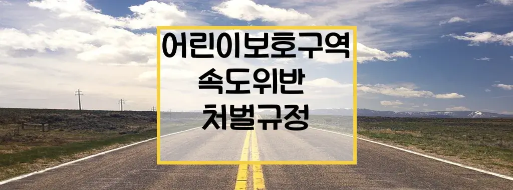 어린이보호구역 속도위반