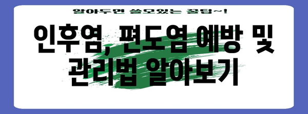 인후염 vs 편도염의 함정 | 증상, 원인, 치료법