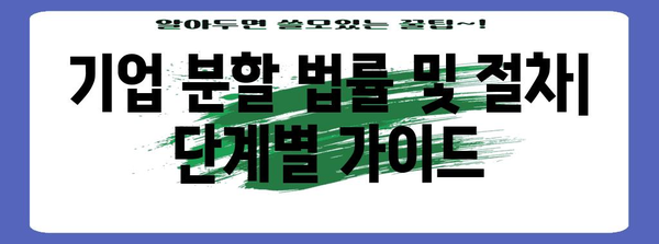 인적분할 & 물적분할| 기업 분할의 모든 것 | 법률, 절차, 장단점, 사례