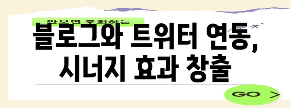 백링크 확보 전략 | 네이버 블로그와 트위터를 활용하세요