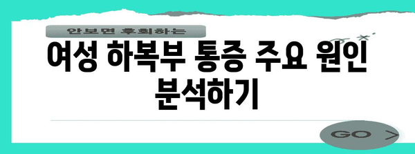 여성 하복부 통증의 원인 및 관리 가이드 공개하기