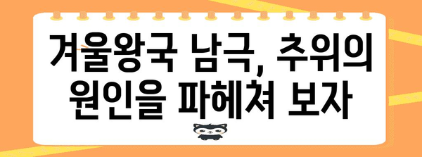 남극이 북극보다 더 추운 이유| 냉혹한 대륙의 비밀 | 남극, 북극, 기온, 차이, 원인