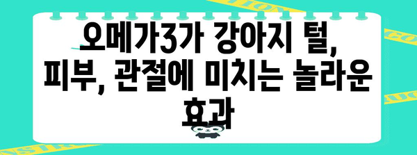 강아지 필수 영양제 | 바잇미 닥터에센셜 오메가3의 놀라운 효능