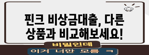 핀크 비상금대출 | 조건, 금리, 한도 한번에 비교