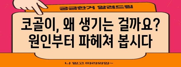 코골이 끝장내기! 원인 해결부터 개선까지 확실히 가르침