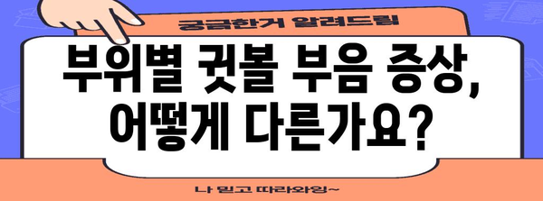 귓볼 부음 원인 파악 | 부위별 치료법 탐구