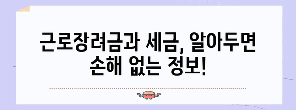 근로장려금 수령 후 조세 결과 파악하기