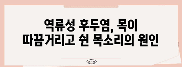 역류성 후두염 진단과 치료 | 증상, 검사, 해결책