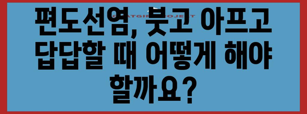 편도선염 증상과 치료법 | 명료한 안내서