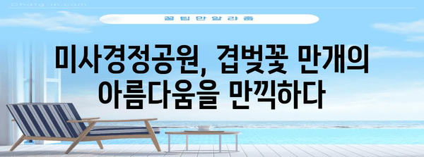 겹벚꽃 자전거 투어 안내서 | 미사경정공원의 아름다움 탐방