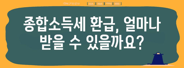 종합소득세 환급 완벽 안내 | 세금 전액 반환을 위한 상세 설명