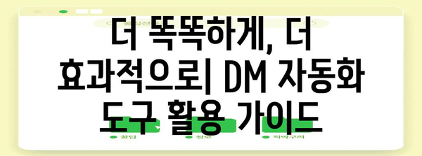 인스타그램 DM 자동화 | 마케팅 효율성 증대 가이드