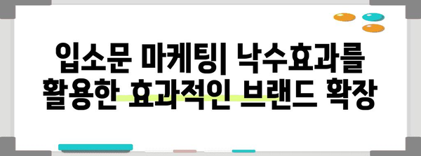 낙수효과 마케팅 전략| 효과적인 브랜드 성장을 위한 핵심 전략 | 마케팅, 브랜딩, 성장 전략