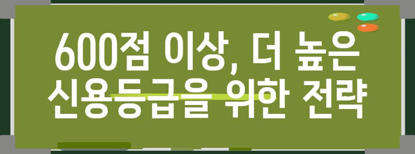 KCB 신용점수 향상 전략 | 600점 이상, 이하에 따른 방법