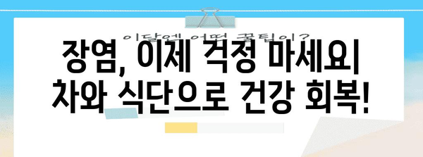 장염 차 필수 식단 팁 | 건강을 회복하는 레시피와 가이드