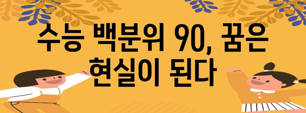 수능 백분위 90, 이렇게 달성하세요! | 수능, 백분위, 공부법, 학습 전략