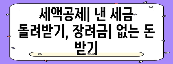 근로소득 세액공제 대비 근로장려금의 장단점