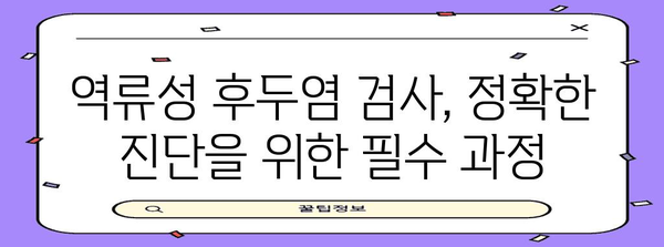 역류성 후두염 진단과 치료 | 증상, 검사, 해결책