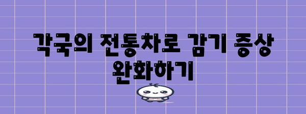 세계 각국의 감기 민간요법 | 증상 해결을 위한 겨울 팁