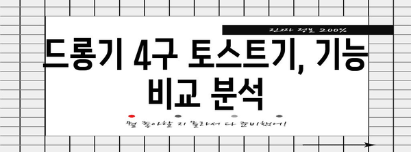 드롱기 4구 토스트기 선택하기 | 완벽 가이드와 추천 모델 비교