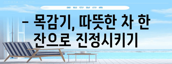 자가 치료로 코감기와 목감기 빠르게 치료하기