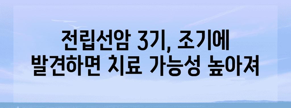 조기 대처는 건강의 열쇠 | 전립선암 3기 증상 파악하기