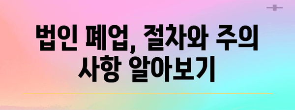 법인 폐업 법적 사항 | 법인격 부인 소송 대비책