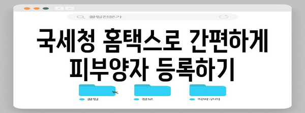 연말정산 피부양자 등록 완벽 가이드 | 국세청, 연말정산, 신고, 자격, 방법