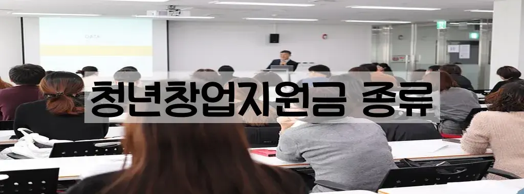 청년창업지원금 종류